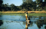 Mokoro, Boro River, Moremi Game Reserve, Okavango-Delta