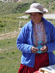 Woman in a typical local dress