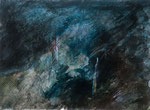 Abstraction - Paysage, huile sur papier 27x19 cm, 1988 ©Didier Rochut