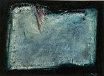 Abstraction - Paysage, huile sur papier, 1990, 24x30 ©Didier Rochut