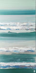 Nuances Océanes 6, 50x100cm, Medium Acrylique, 2025
