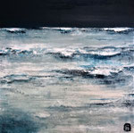 Petite Ambiance Océane 2 Enduit acrylique sur toile 40X40cm 2019