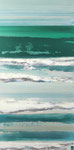 Nuances Océanes 4, 50x100cm, Medium Acrylique, 2025