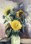 Nr. 14 Sonnenblumen gefüllt 76 x 57 cm 2008