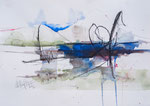 163 o.T. 36x51 Aquarellmischtechnik