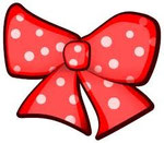 Polka dotted ribbon
