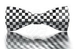 Checked bow tie