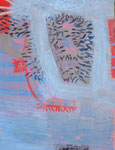 "o. t.", Acryl auf Papier, 48 x 36 cm