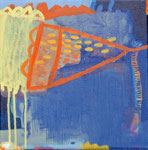 "oslo im regen", Acryl auf Leinwand, 30 x 30 cm