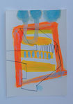 Jahr 2022, Acryl und Bleistift auf Papier, 21 x 14,7cm