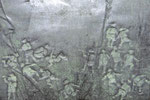Verwarring, blinddruk krijt papier, ongeveer 8cmx16cm, € 150,-