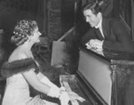 on set of 'The Age Of Innocence' with John Boles
