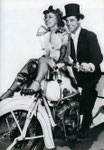 publicity for 'The Awful Truth' with Cary Grant
