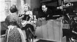 on set with Elizabeth Patterson and director Rouben Mamoulian