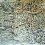 Living with the past - Acryl auf Lw - 80 x 80 cm - 1980 EUR