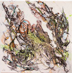 Hirarchie - Acryl auf Lw - 40 x 40 cm - 250 EUR
