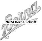 Nr.74 Berna Schrift