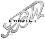 Nr.75 FBW Schrift