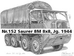 Nr.152 Saurer 8M 8x8, Jg. 1944