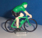 Cycliste métal Maillot vert CHAMPION  années 90