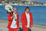 Die " Amigos" am Rande von Dreharbeiten im April 2013 auf der Insel Krk © Kerstin Joensson