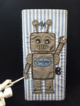 Lampe "Roboter": Baumwolle mit Bestickung - Preis 20,- statt 22,- Euro