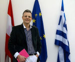Matthias Laurenz Gräff, NEOS X - International, Representative für Griechenland (Foto von Georgia Kazantzidu, 2024)