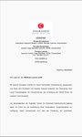 Glückwunschschreiben zum Amtsantritt seitens Herrn Georgios Sioulas, Generaldirektor der Zografeio Schule für Griechisch-Österreichische Bildung in Ioannina