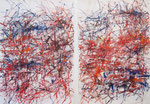 No. 11, oil stick on canvas, 41.5" x 29" each, 2021