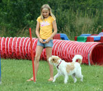 Joana & Famke, Agility-Training bei Dog City im Sommer 2009