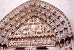 le tympan du porche de la cathédrale de Burgos