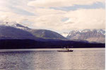 bateau sur le Lyngenfjord