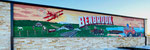 Benbrook Postcard Mural Texas Russell Feed Store