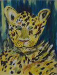 Wildcat - Acryl 30 x 38 (außen 47 x 57) = 90 incl. Rahmen