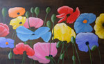 Mohnfeld - Acryl 100 x 65