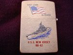 USS NEW JERSEY BB-62 "THEY CAME IN PEACE" BEIRUT LEBANON REVERSE