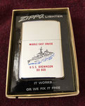 USS BROWNSON DD-868 MIDDLE EAST CRUISE VIETNAM ERA DATED 1975