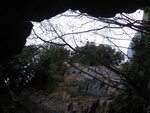 dall'interno della grotta