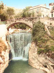 La cascata sul fiume Calore nel centro storico