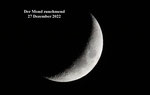 Der Mond zunehmend. 27 Dezember 2022