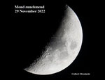 Mond zunehmend. 29 November 2022