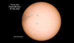Sonne mit Sonnenflecken. 30 Mai.25