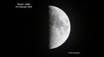 Mond-halb. 19 Februar 2021