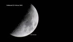 Mond am 22 Februar 2018