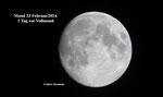 Mond ein Tag vor Vollmond.23.Februar 2024