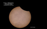 Sonnen- Teilbedeckund durch den Mond. 11:45 Uhr. 10 Juni 2021