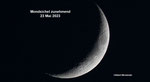 Mondsichel zunehmend. 23 Mai 2023