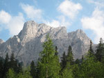 am Weg zur Lamingalm, Blick zur Hochturm Nordwand