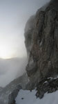Blick nach Westen, unter dem letzten Grataufschwung