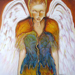 Engel der Demut / Angelus humilis 90 x 90